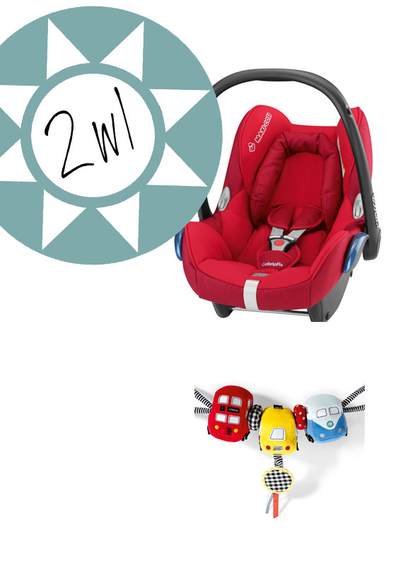 Promocja Ape, fotelik CabrioFix i zawieszka All Mine