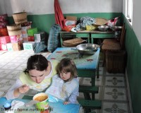 Mini Traper - postój na trasie z Panzhihua do Lijiang